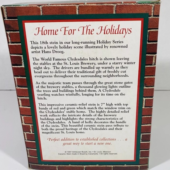 1997 Budweiser Holiday stein - Picture 6 of 15